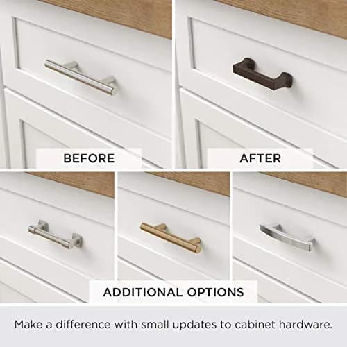 Franklin Brass Pierce Cabinet Handles (10-Pack) – 4 Inch (102mm) Hole Center Pulls | Soft Iron Finish thumbnail 8