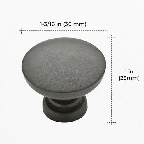 Franklin Brass Fulton Cabinet Knobs 1-3/16" Soft Iron Round | Classic Home Hardware thumbnail 4