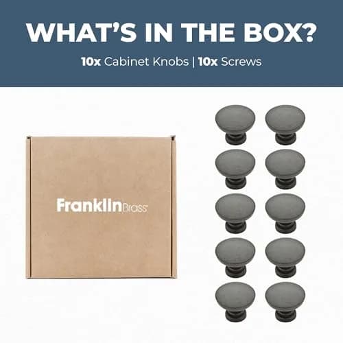 Franklin Brass Fulton Cabinet Knobs 1-3/16" Soft Iron Round | Classic Home Hardware thumbnail 7