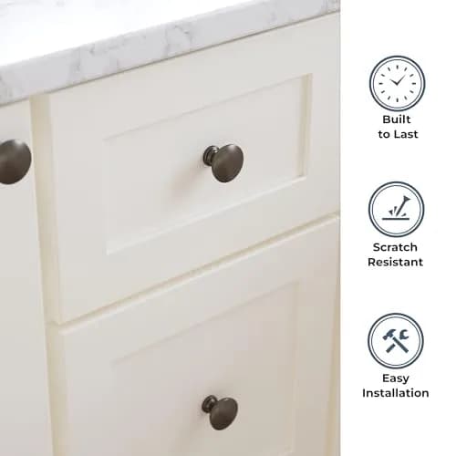 Franklin Brass Fulton Cabinet Knobs 1-3/16" Soft Iron Round | Classic Home Hardware thumbnail 3