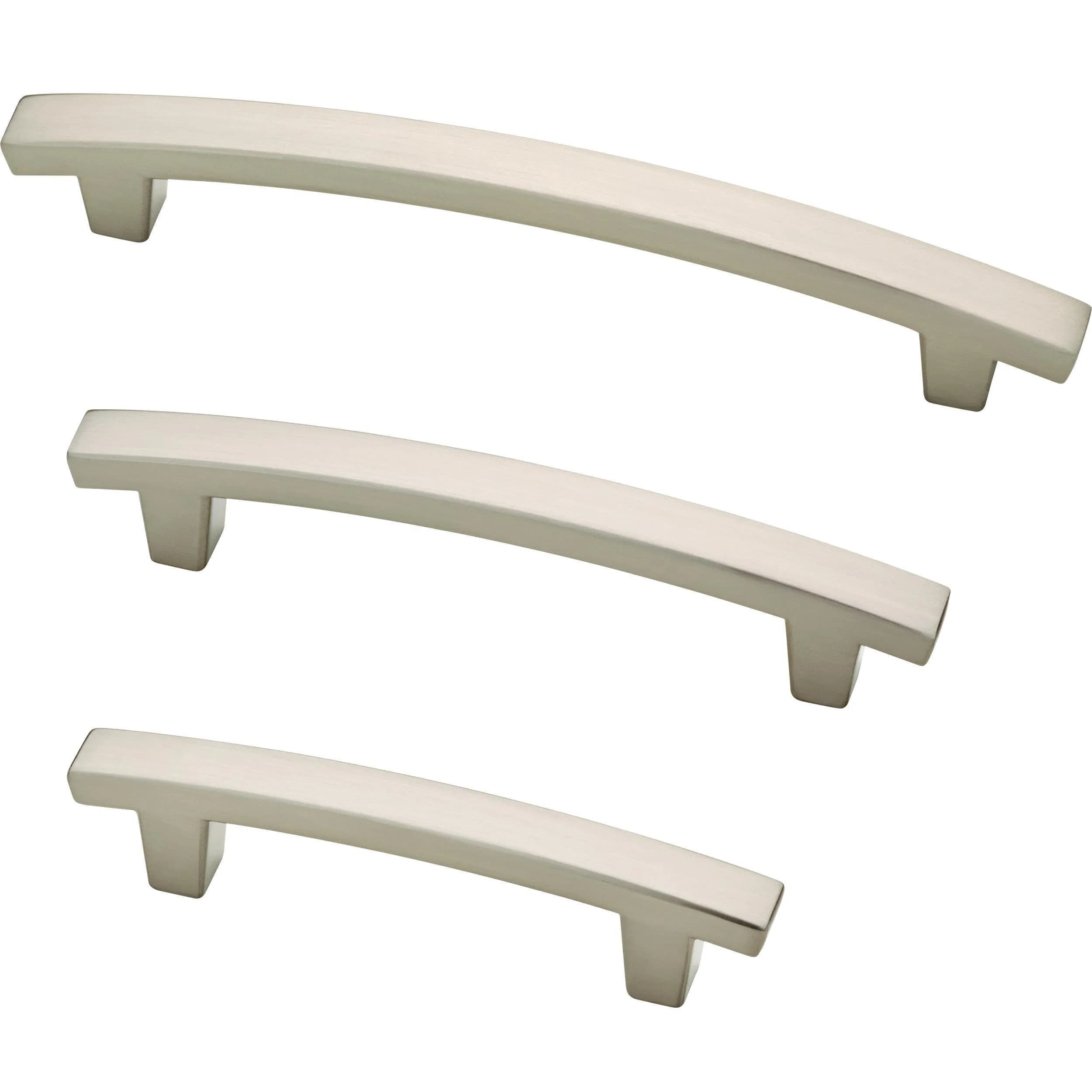 Franklin Brass Pierce Cabinet Handles (10-Pack) 5-1/16" (128mm) Hole Center | Brushed Nickel Pulls for Drawers and Cabinets - view 4
