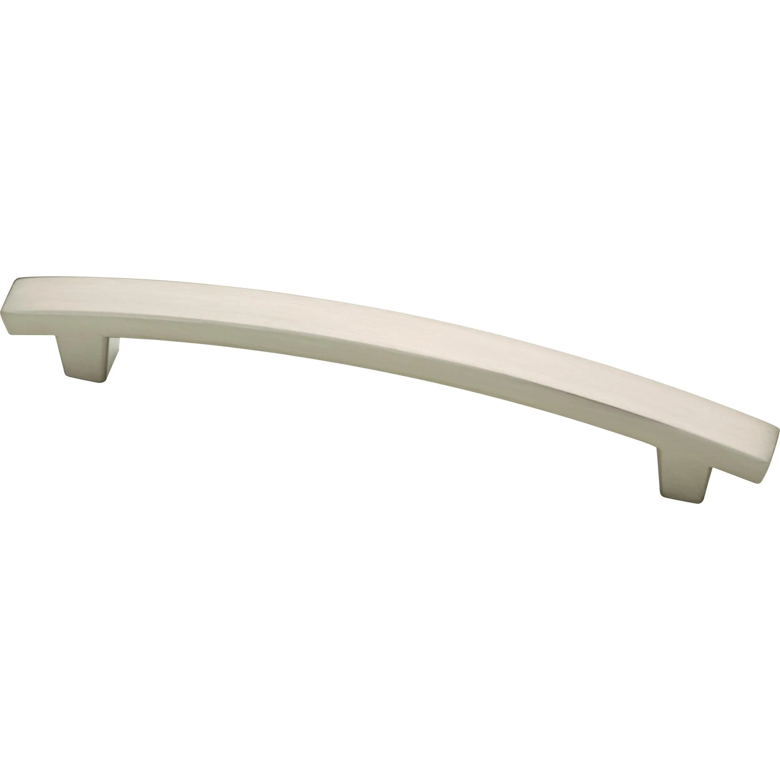 Franklin Brass Pierce Cabinet Handles (10-Pack) – 4 Inch (102mm) Hole Center Pulls | Soft Iron Finish — Brushed Nickel