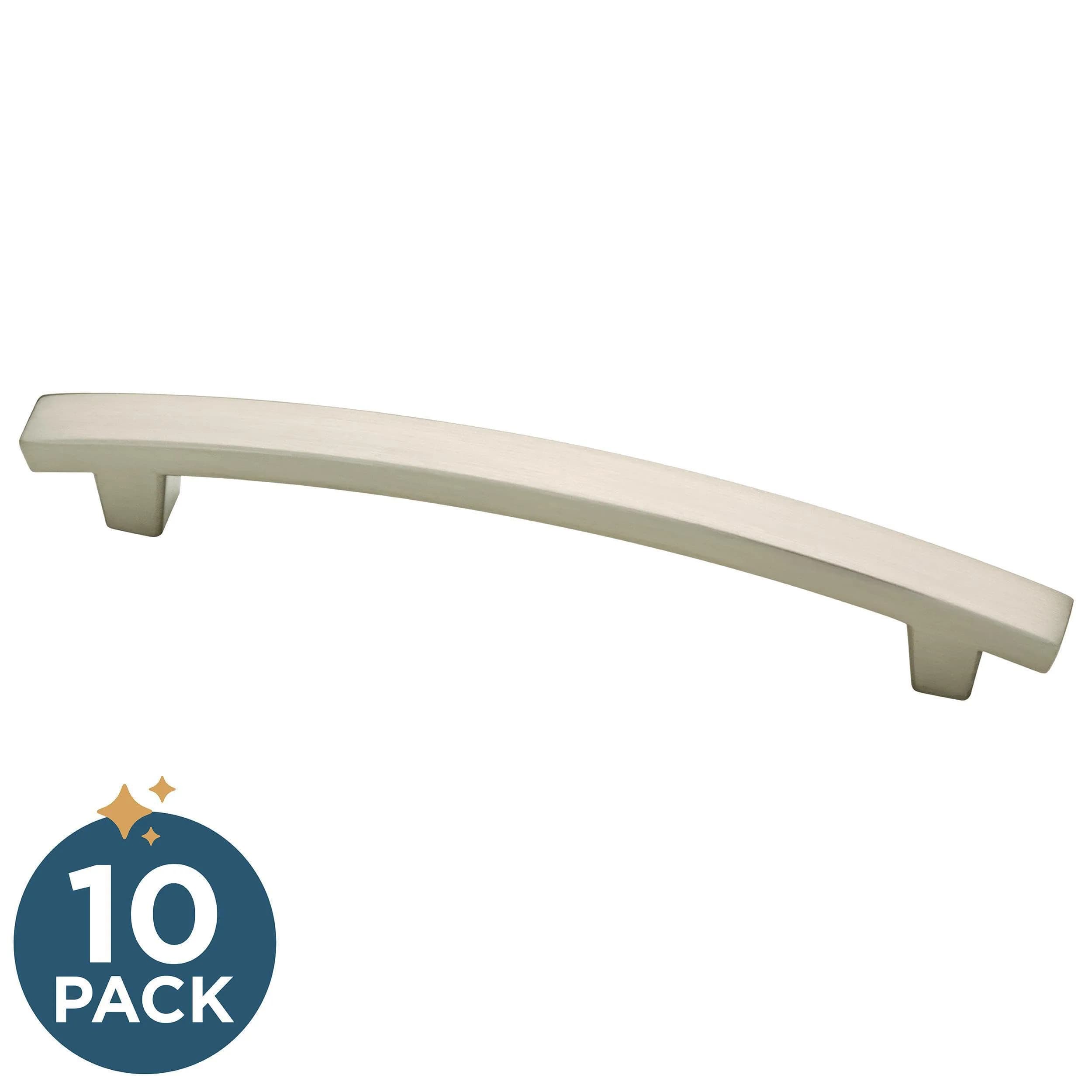 Franklin Brass Pierce Cabinet Handles (10-Pack) 5-1/16" (128mm) Hole Center | Brushed Nickel Pulls for Drawers and Cabinets - view 2