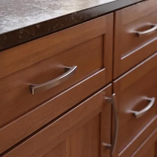 Franklin Brass Pierce Cabinet Handles (10-Pack) 5-1/16" (128mm) Hole Center | Brushed Nickel Pulls for Drawers and Cabinets thumbnail 3