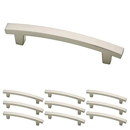 Franklin Brass Pierce Cabinet Handles - 4 Inch Hole Center, Brushed Nickel (10-Pack) thumbnail 1