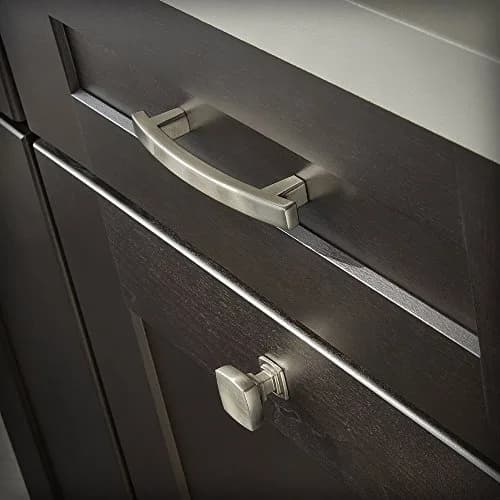 Franklin Brass Pierce Cabinet Handles - 4 Inch Hole Center, Brushed Nickel (10-Pack) thumbnail 2