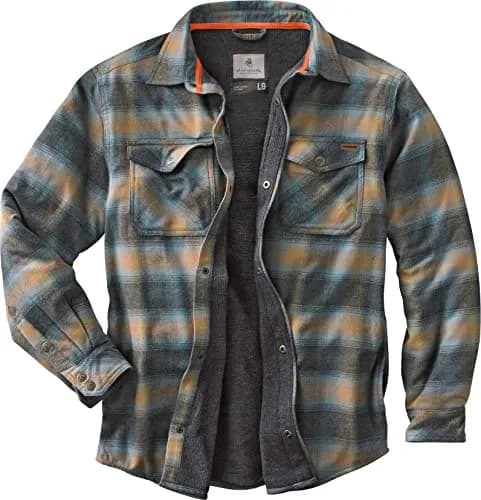 Legendary Whitetails Thermal Lined Shirt Jacket Sky | Insulated Cotton Flannel for Men thumbnail 1