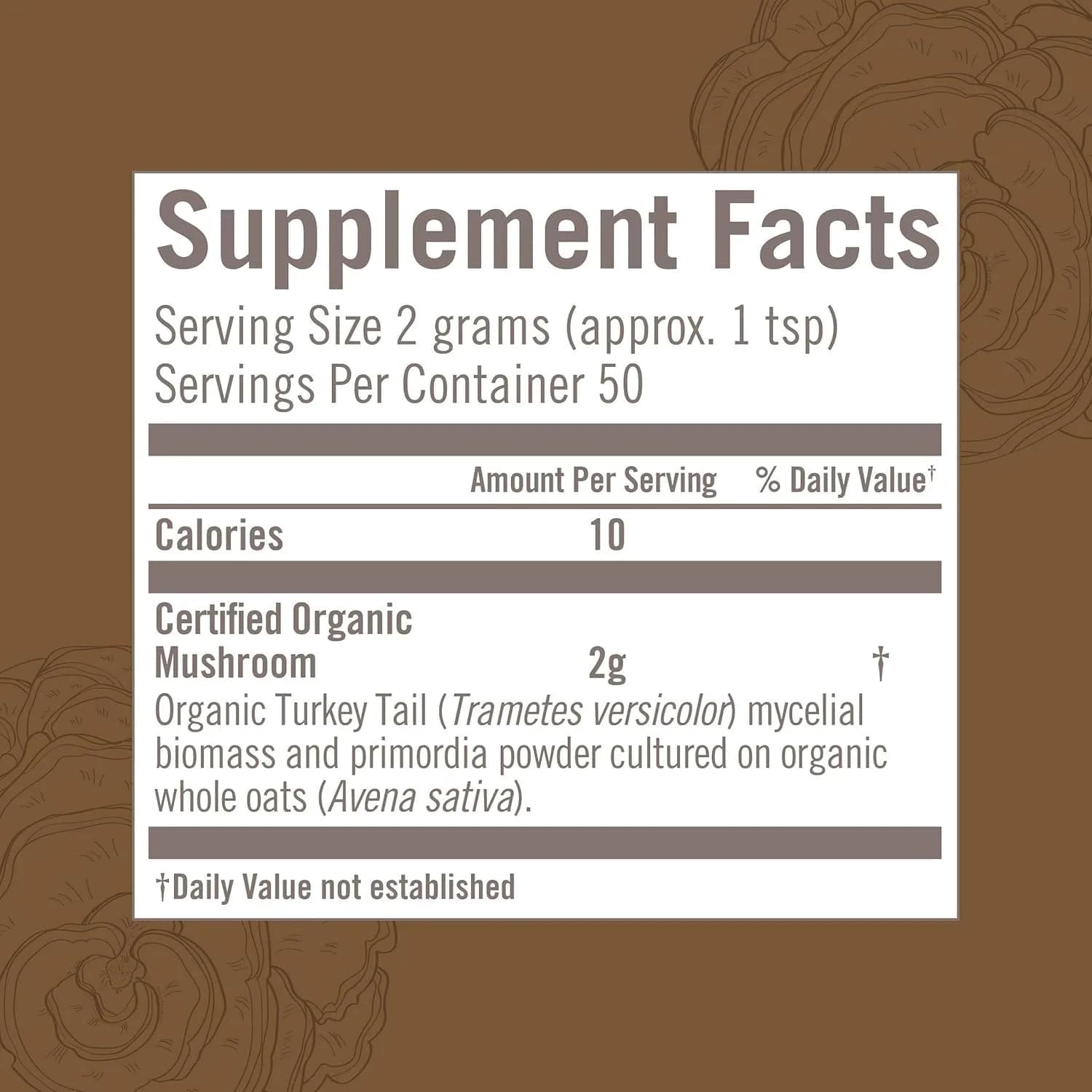 OM Mushroom Superfood Turkey Tail Organic Mushroom Powder 3.5 oz (99g) | Immune Support with Beta Glucans - view 5