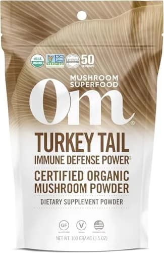 OM Mushroom Superfood Turkey Tail Organic Mushroom Powder 3.5 oz (99g) | Immune Support with Beta Glucans thumbnail 1