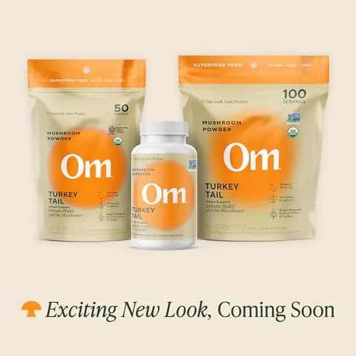 OM Mushroom Superfood Turkey Tail Organic Mushroom Powder 3.5 oz (99g) | Immune Support with Beta Glucans thumbnail 2