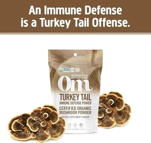 OM Mushroom Superfood Turkey Tail Organic Mushroom Powder 3.5 oz (99g) | Immune Support with Beta Glucans thumbnail 3
