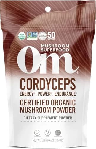 OM MUSHROOM SUPERFOOD Cordyceps Organic Mushroom Powder, 3.5 Oz | Supports Energy & Endurance thumbnail 1