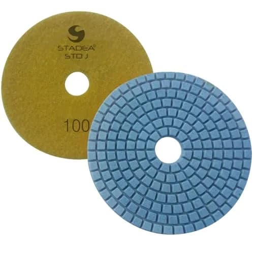 STADEA Diamond Granite Countertop Polishing Pads 4" Set of 9 | Wet/Dry Use on Marble, Stone, Glass thumbnail 4