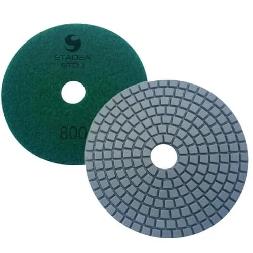 STADEA Diamond Granite Countertop Polishing Pads 4" Set of 9 | Wet/Dry Use on Marble, Stone, Glass thumbnail 7