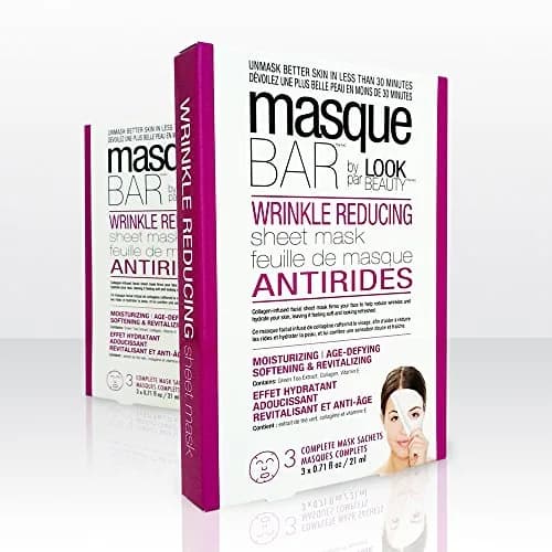 masque BAR Wrinkle Reducing Sheet Mask - 3 Pack | Collagen-infused, Hydrates & Firms | Made in South Korea thumbnail 2