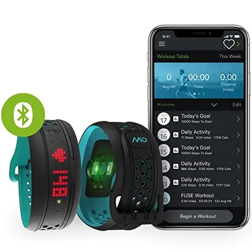 Medisana Mio FUSE Heart Rate, Sleep + Activity Tracker Aqua, Small/Medium | Track All-Day Activity & Sleep thumbnail 1