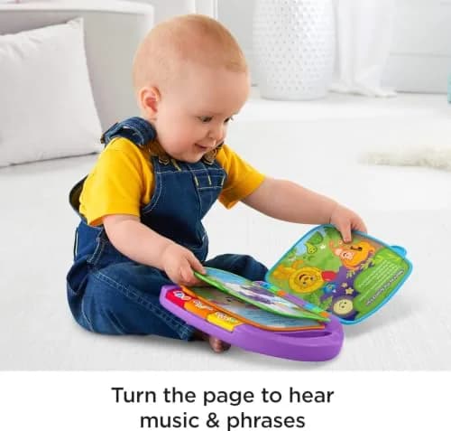 Fisher-Price Laugh & Learn Storybook Rhymes Baby Toy | Ages 6-36 Months, Multicolor thumbnail 3
