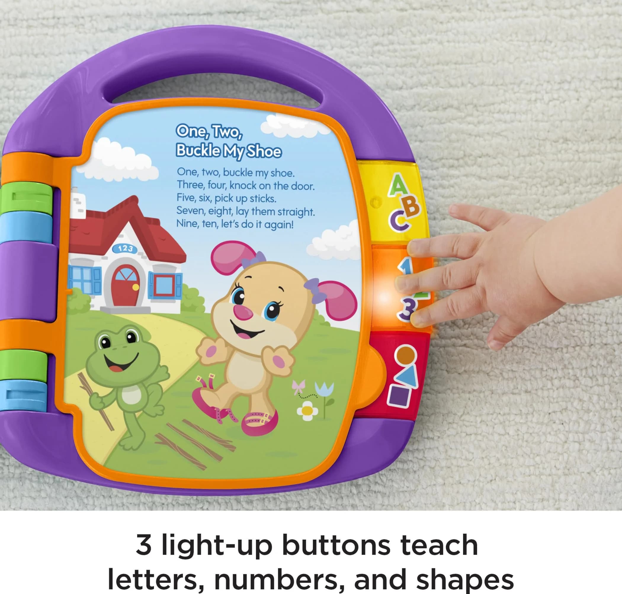 Fisher-Price Laugh & Learn Storybook Rhymes Baby Toy | Ages 6-36 Months, Multicolor - view 4