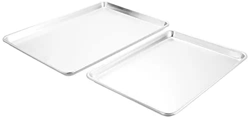 Nordic Ware Naturals Extra Large and Half Sheet Set | USA Made Aluminum Commercial Quality Bakeware thumbnail 1
