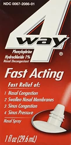 4-Way Nasal Spray 1 Fl Oz | Fast Sinus Congestion Relief for Adults & Kids 12+ thumbnail 1