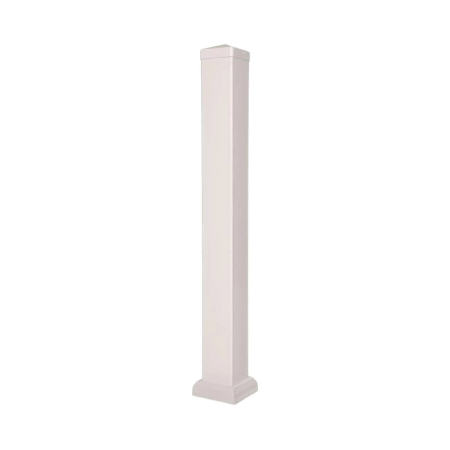Weatherables Vinyl Railing Posts, Vinyl Post Kit 4 in. x 4 in. x 39 in. (Tan) | Easy Install, Durable Vinyl