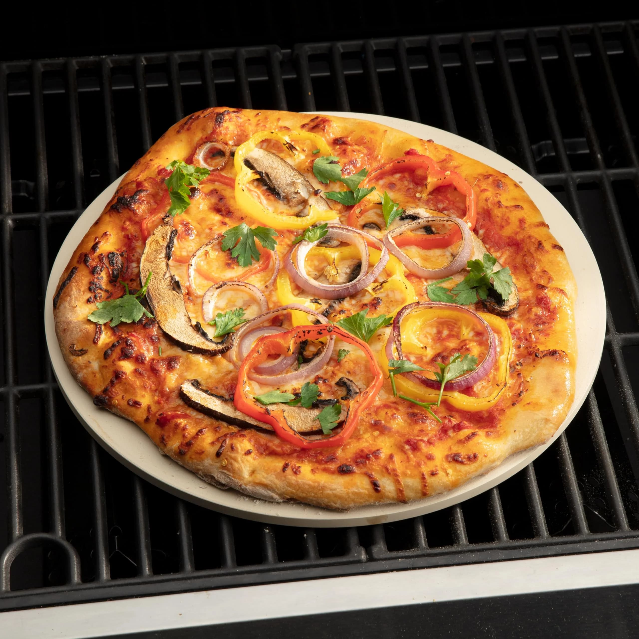 Cuisinart Alfrescamore Pizza Grilling Stone 33cm (13 inch) | Evenly Cooks Pizza on Any Grill - view 2