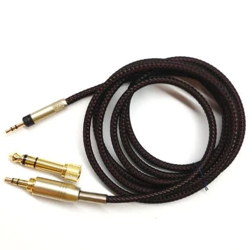 NewFantasia Replacement Braided Audio Cable for Audio Technica ATH-M50x/M40x/M70x Headphones 1.2m (4ft) thumbnail 1