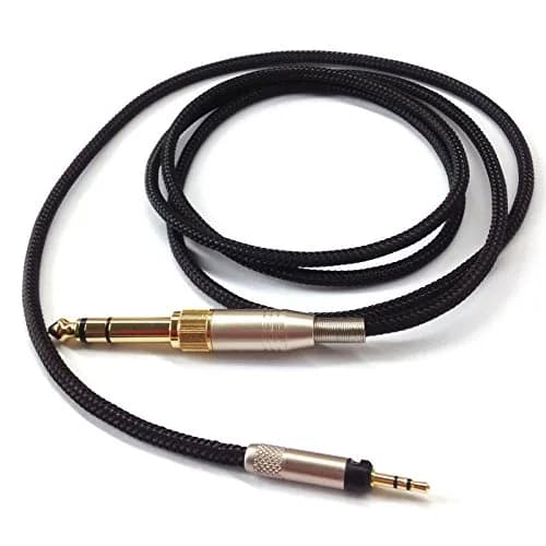 NewFantasia Replacement Upgrade Cable for Audio Technica ATH-M50x, ATH-M40x, ATH-M70x Headphones 1.5m (4.9ft) | Braided OFC Wire thumbnail 2