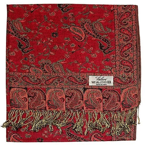 Falari Reversible Paisley Pashmina Shawl Wrap for Women | Elegant 80" x 27" Accessory thumbnail 2