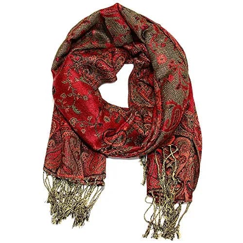 Falari Reversible Paisley Pashmina Shawl Wrap for Women | Elegant 80" x 27" Accessory thumbnail 3