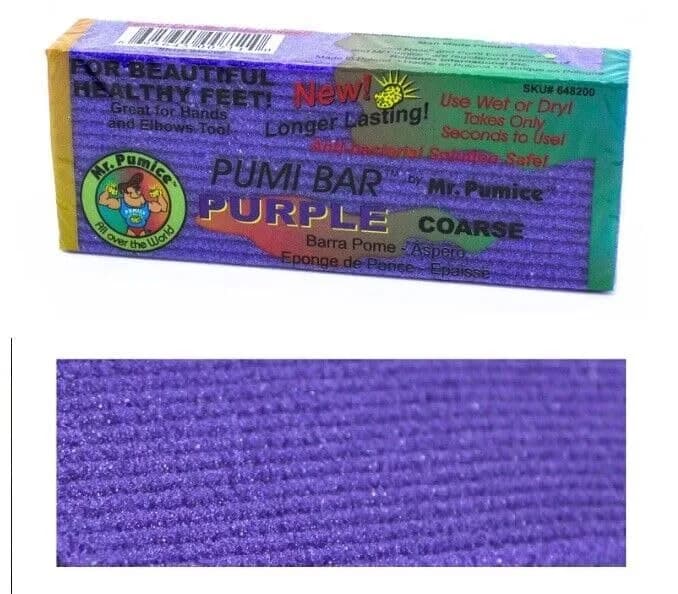 Mr. Pumice PUMI Bar Foot Callus Remover, Extra-Coarse, Purple, 4 Count | Dead Skin & Callus Smoother thumbnail 4