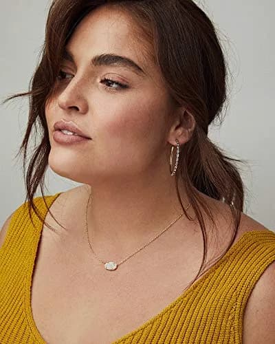 Kendra Scott Elisa Pendant Necklace for Women, Gunmetal, Black Drusy | Signature Style for Daily Wear thumbnail 3