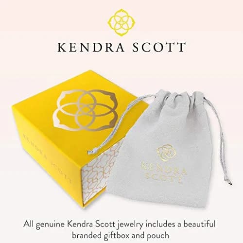 Kendra Scott Elisa Pendant Necklace for Women, 14k Gold-Plated, Black | Signature Signature Shape, Everyday Wear thumbnail 5