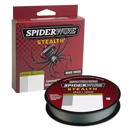 SpiderWire Stealth Superline Moss Green 15lb (6.8kg) 300yd (274m) Braided Fishing Line | High Strength Per Diameter thumbnail 1