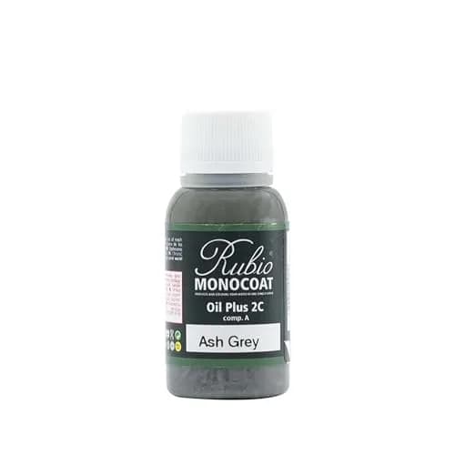 Rubio Monocoat Oil Plus Part A Ash Grey Wood Finish Sample 20ml (0.68 Fl Oz) | Eco-Friendly Linseed Oil for Interior Wood thumbnail 1