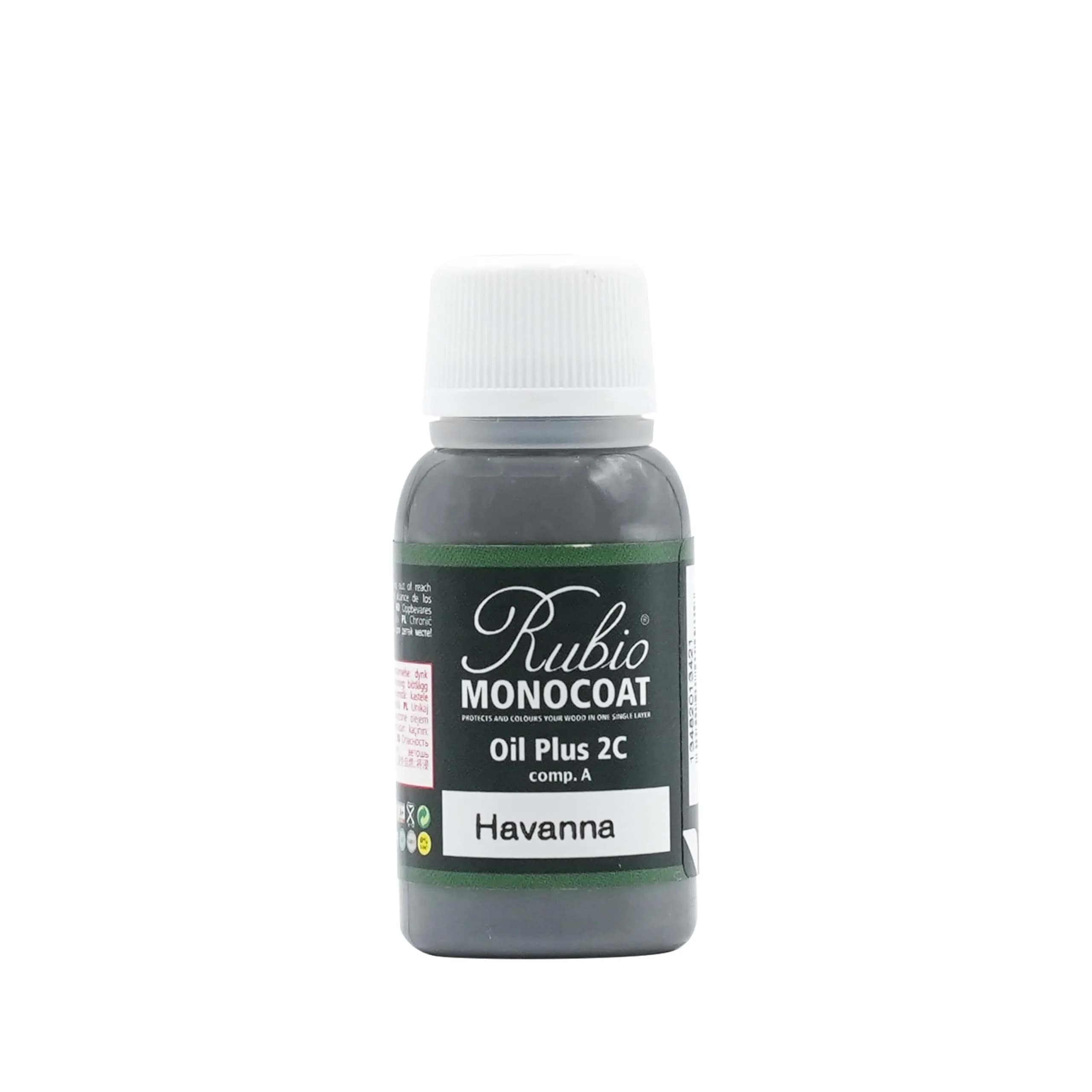 Rubio Monocoat Oil Plus Part A | Eco-Friendly Linseed Wood Oil for Indoor Use, 20 mL — Havanna / 20 ml