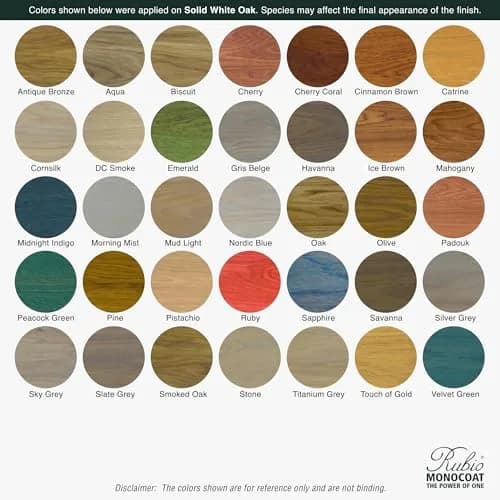 Rubio Monocoat Oil Plus Part A Wood Stain Sample Havanna 20ml (0.68 Fl Oz) | Eco-Friendly Linseed Oil for Interior Wood thumbnail 9