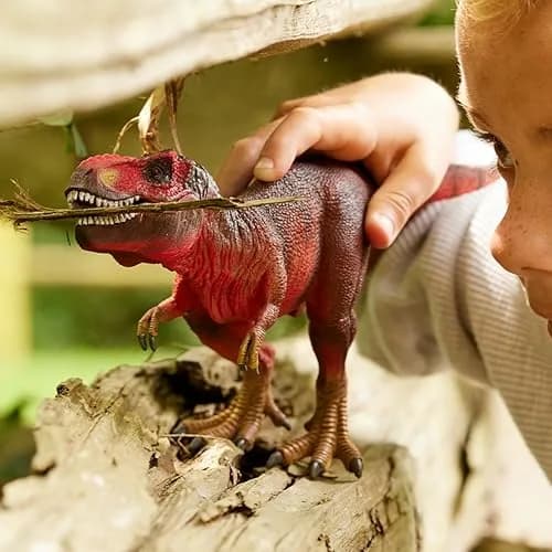 Schleich Red Tyrannosaurus Rex Dino Figurine 11.5cm (4.5in) | ASTM-Tested Toy for Kids 4+ thumbnail 5