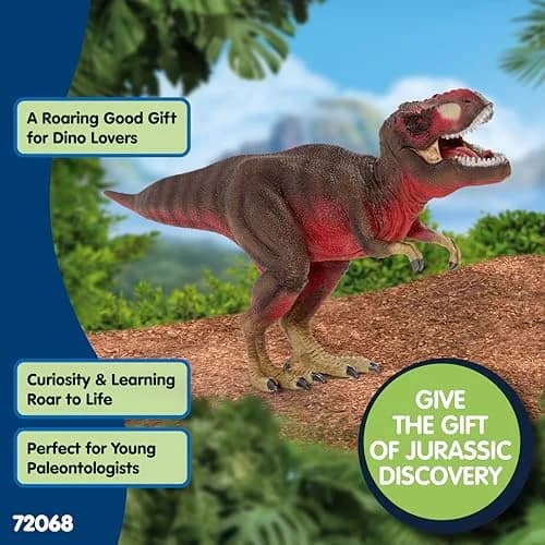 Schleich Red Tyrannosaurus Rex Dino Figurine 11.5cm (4.5in) | ASTM-Tested Toy for Kids 4+ thumbnail 7