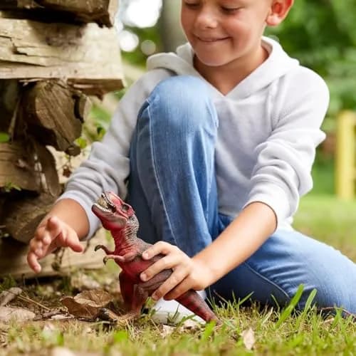 Schleich Red Tyrannosaurus Rex Dino Figurine 11.5cm (4.5in) | ASTM-Tested Toy for Kids 4+ thumbnail 3