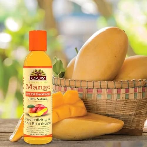 OKAY Mango Hot Oil Treatment 5.98 Fl Oz | Moisturizes & Prevents Breakage, Silicone & Paraben Free, Made in USA thumbnail 6