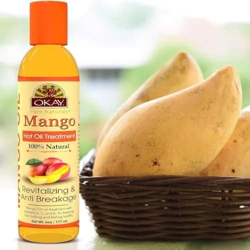 OKAY Mango Hot Oil Treatment 5.98 Fl Oz | Moisturizes & Prevents Breakage, Silicone & Paraben Free, Made in USA thumbnail 8