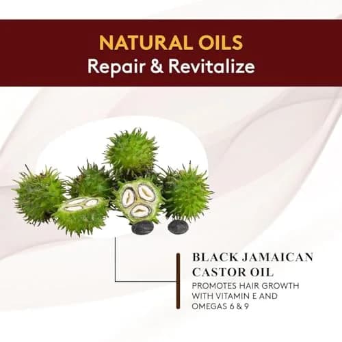 OKAY 100% Natural Black Jamaican Castor Hot Oil Hair Treatment 6 oz | Nourishes Damaged Hair & Promotes Growth thumbnail 5