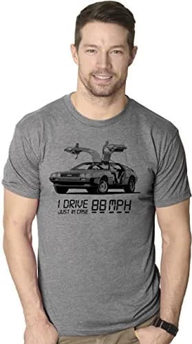 Crazy Dog T-Shirts I Drive 88 Miles Per Hour Graphic Tee | Vintage 80s Funny T Shirt for Men thumbnail 2