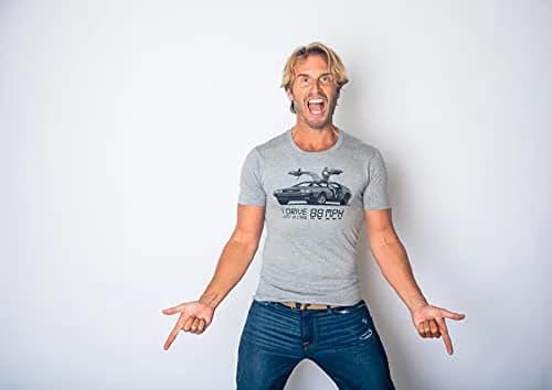 Crazy Dog T-Shirts I Drive 88 Miles Per Hour Graphic Tee | Vintage 80s Funny T Shirt for Men thumbnail 3