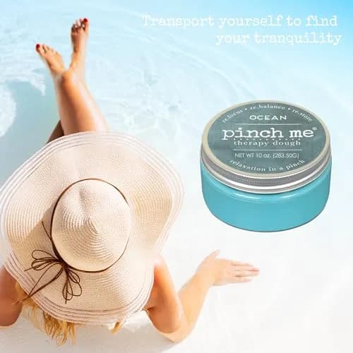 Pinch Me Therapy Dough - Holistic Aromatherapy Stress Relieving Putty - 10 Ounce Ocean Scent | Portable, Stress-Relief, Aromatherapy thumbnail 2