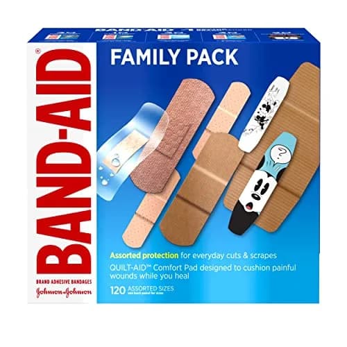 Band-Aid Adhesive Bandage Family Variety Pack 120 ct | Waterproof, Flexible & Disney Kids thumbnail 1