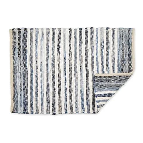 DII Chindi Home Collection Handwoven Multicolor Area Rag Rug, 0.61m x 0.91m | Trendy Cotton Rug for Home (70-120 chars) thumbnail 1