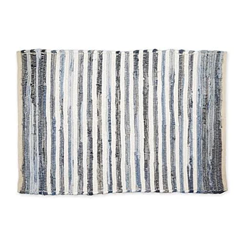 DII Chindi Home Collection Handwoven Multicolor Area Rag Rug, 0.61m x 0.91m | Trendy Cotton Rug for Home (70-120 chars) thumbnail 2