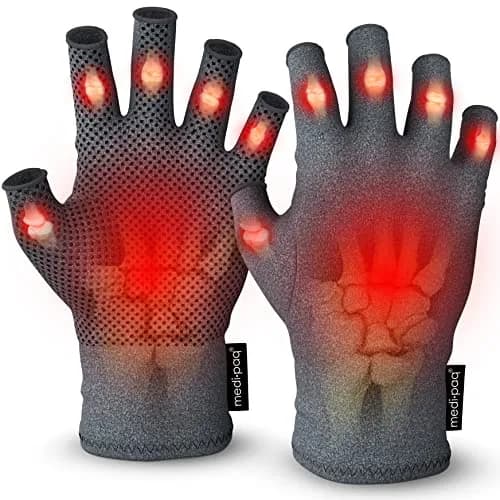 Medipaq Compression Gloves Large - Fingerless for Women & Men | Pain Relief & Support thumbnail 1